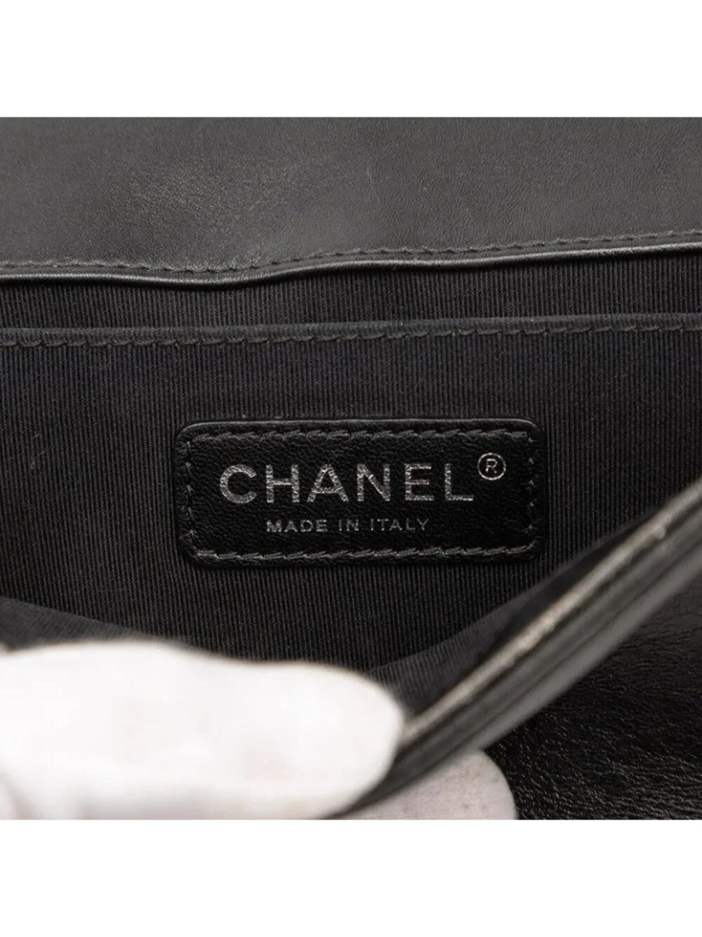 Chanel Studded Boy 20 Chain Bag Black - Picture 5 of 6